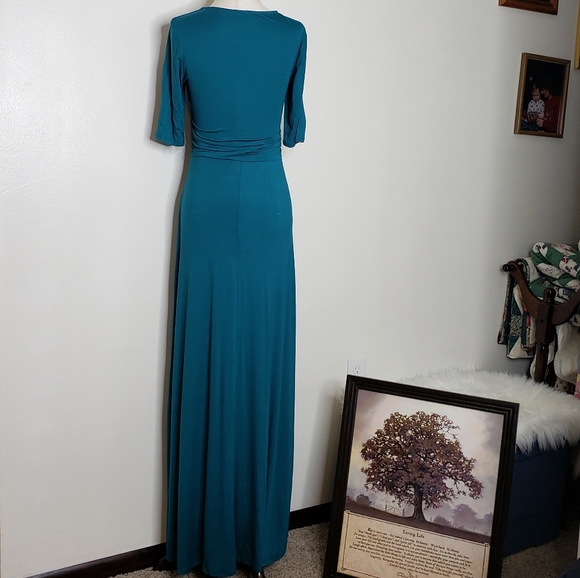 New Gilli Boutique Teal Maxi Dress Tall - Picture 7 of 10